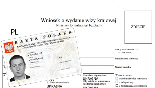 національна польська віза зразок заповнення