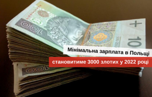 минимальная зарплата в польше 2021-2022