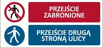 Дорожні знаки для пішоходів польською мовою