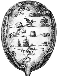 Овальний картуш Стефано делла Белла (1639 рік)