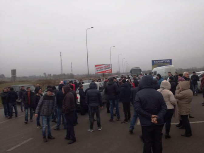 акции протеста на польско-украинской границе