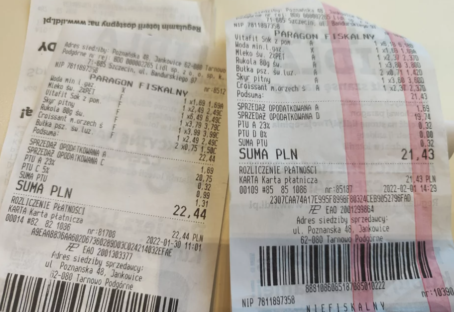 ціни на продукти в польських супермаркетах лідл