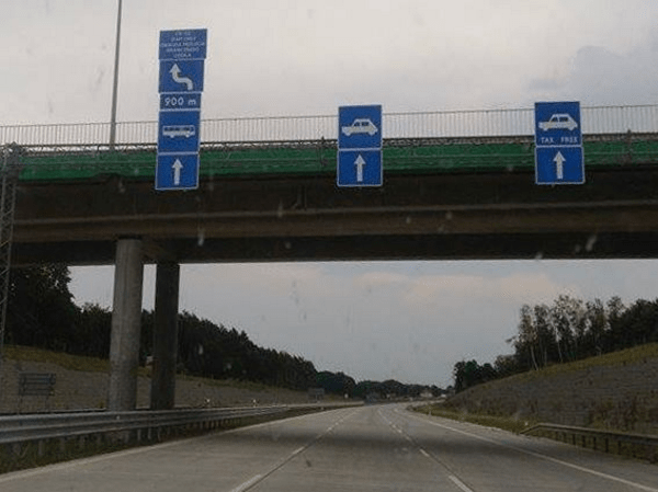 польський кордон краківець корчова автострада а4