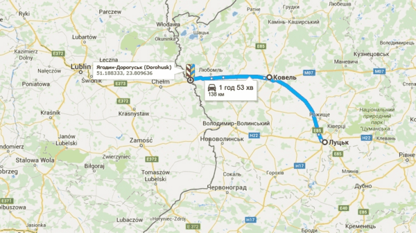 Таможенный переход Ягодин - Дорогуск (Dorohusk) Украина-Польша пересечение границы автомобилем