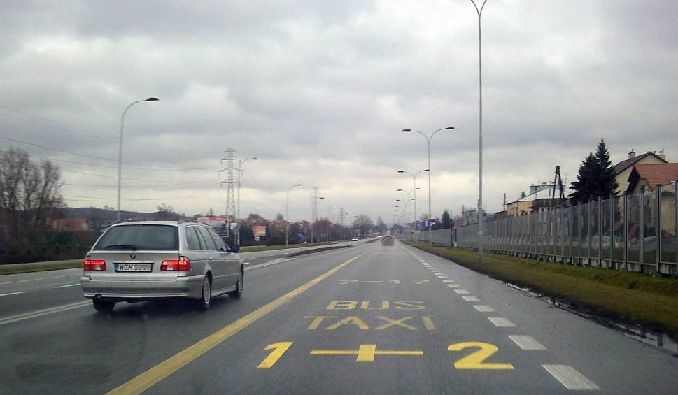 разметка на дорогах Польши