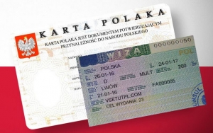 национальная виза по карте поляка для мужа-жены
