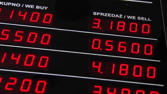 Обмін валют в Польщі , Курс злотого в Польщі