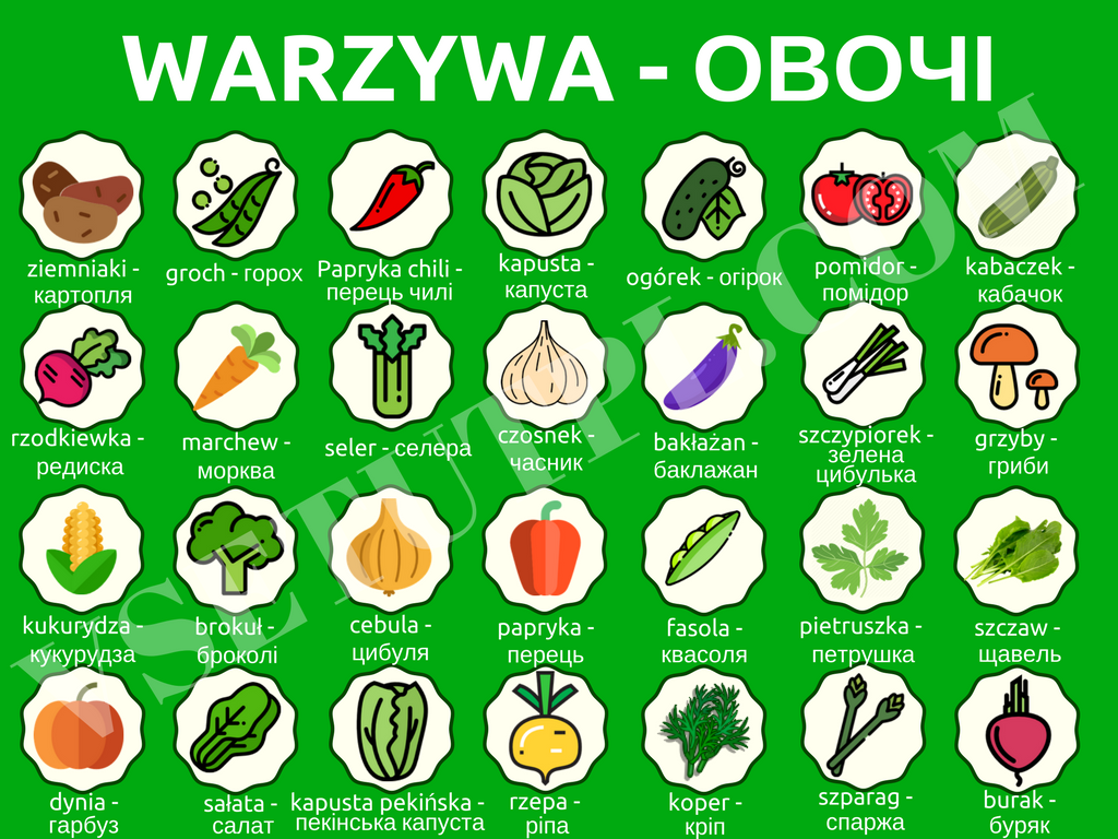 овочі