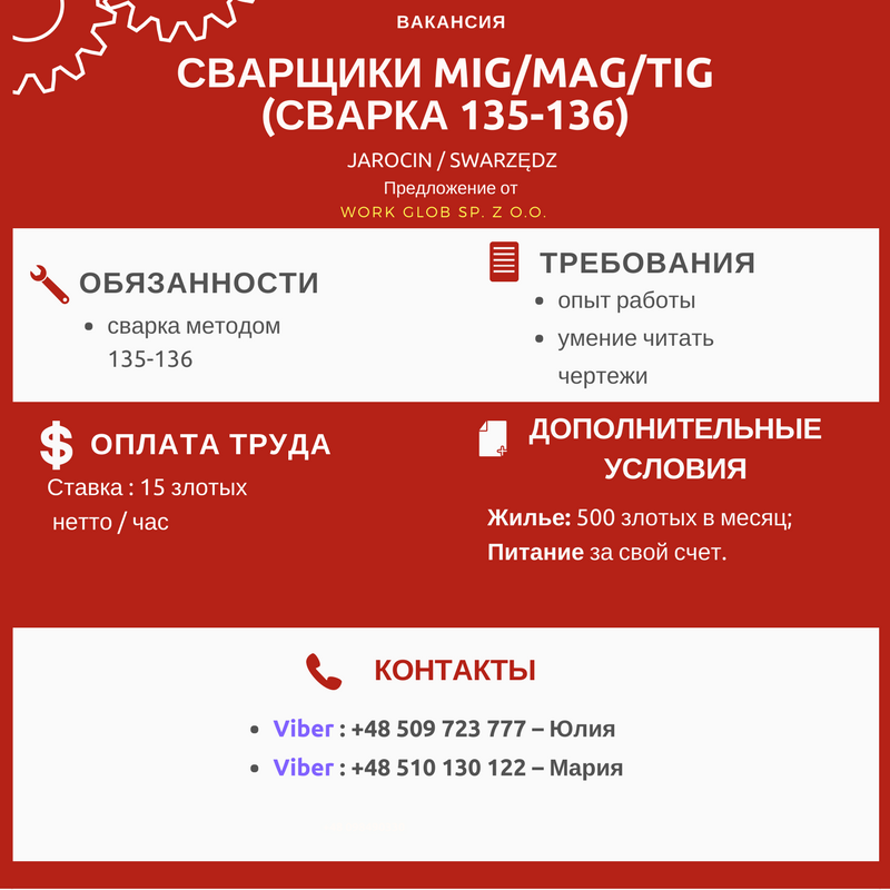 робота сварщиком в польше