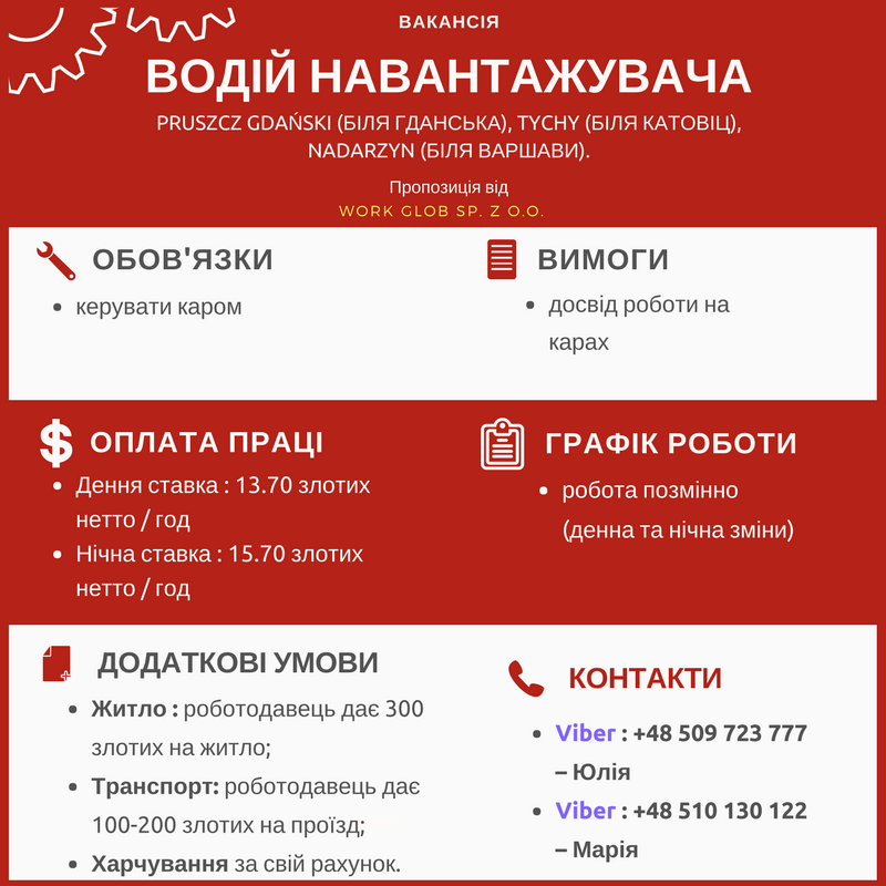 водій польща робота