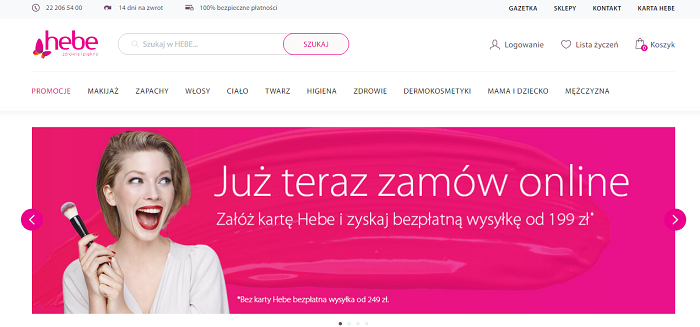 интернет-магазин hebe.pl