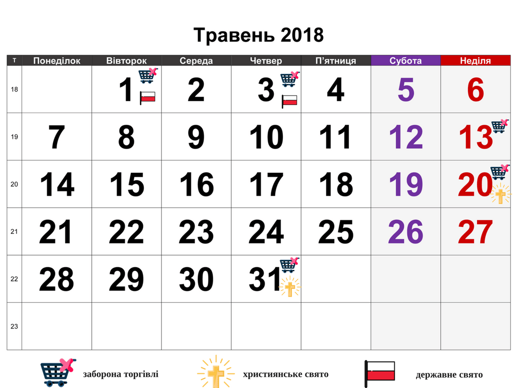 травневі вихідні в Польщі