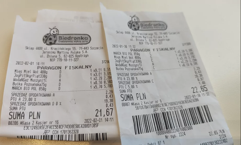 цены на продукты в бедронке в польше