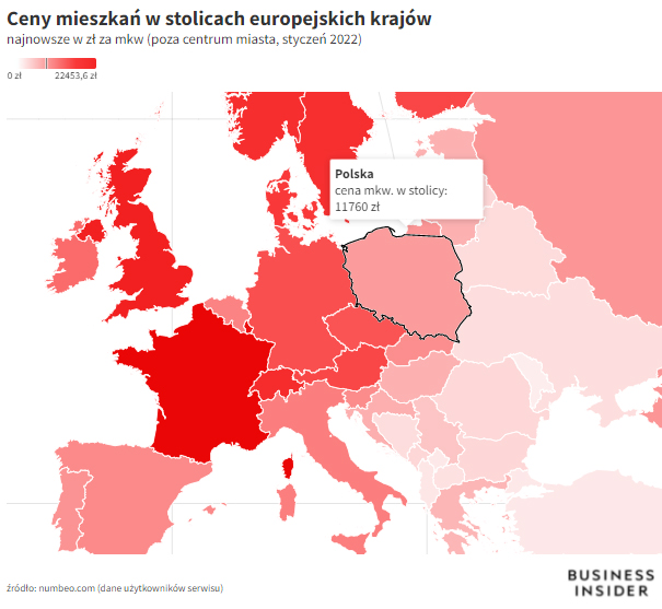 ціни не нерухомість в польщі 2022
