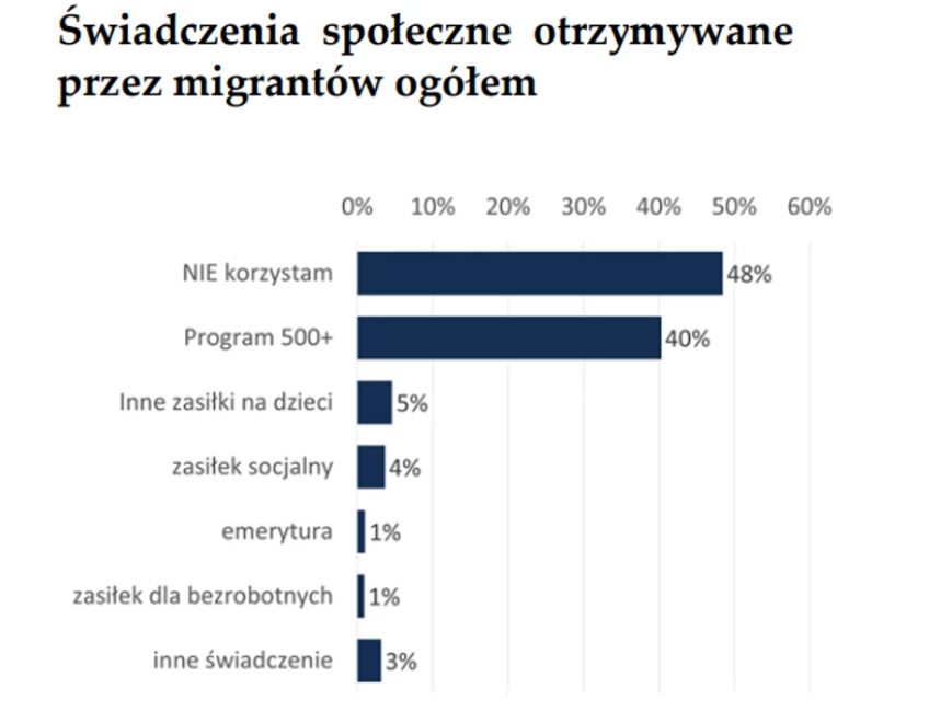 якою соціальною допомогою користуються українці в польщі 2023