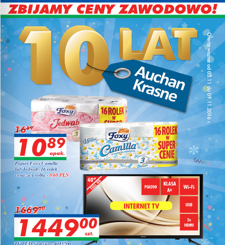 auchan 10 krasne