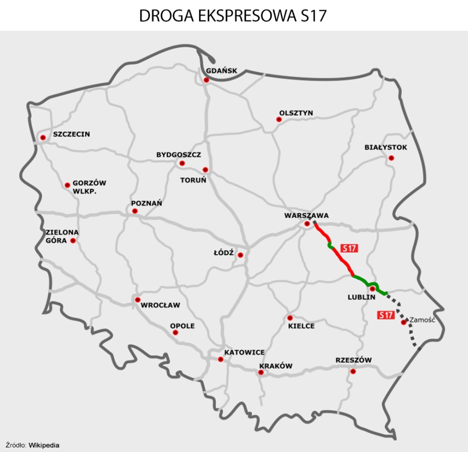 дороги польщі