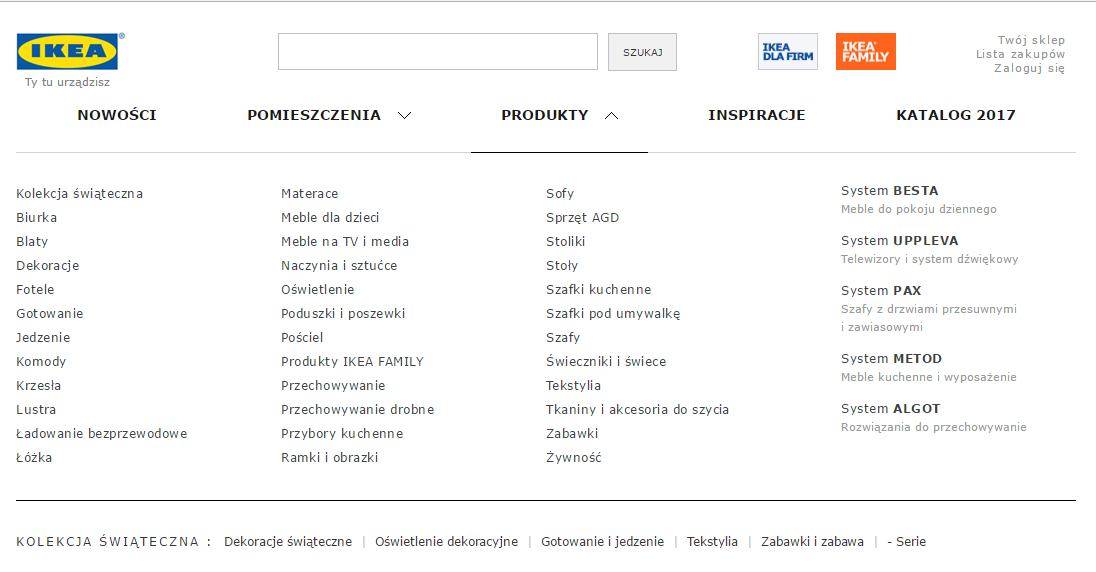 каталог IKEA польша
