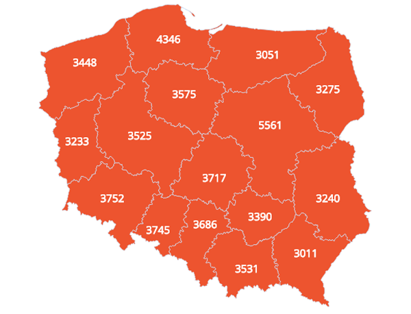 средняя зарплата в польше за 2017